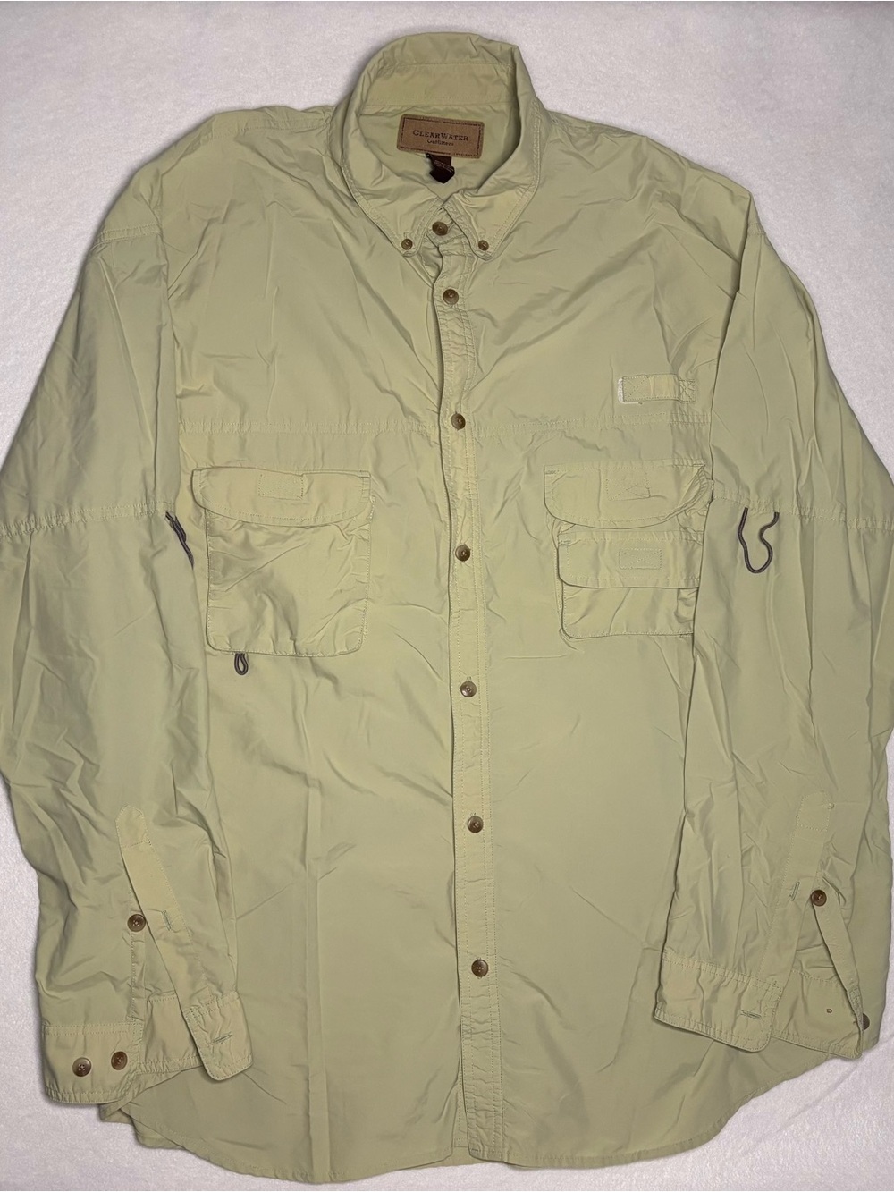 Clearwater Outfitters Fishing Shirt Jacket in Green Outdoor Style Size XXL